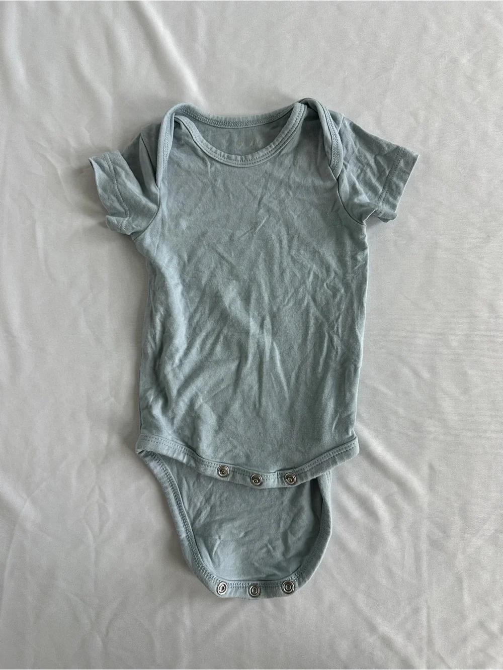 Kyte BABY Short-Sleeve One-Piece in Pale Blue